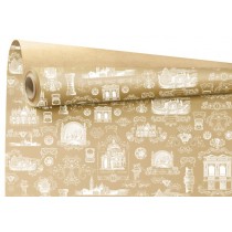 Papir Venice kraft natur, bel, 60 g, 79 cm, 40 m