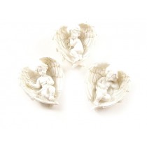 Angelčki na perutnicah iz um. mase, 5,5cm, 15 kosov