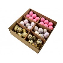 Jajca prepeličja, pink, 3 cm, 72 kosov