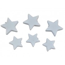 Zvezde stiro, bele, 4 + 5 cm, 72 kosov