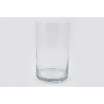 Steklena vaza cilinder, prozorna, d 12 v 20 cm