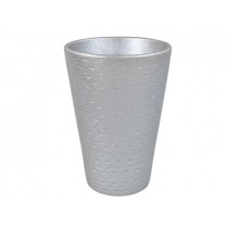 Vaza HT LAGER, srebrna, fi 13,5 V 19 cm