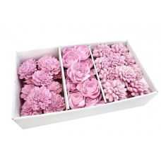 Shola cvetovi mešani, roza, 60 kosov