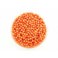 Akril - perle, oranž, 8 mm, 300 g