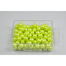 Deko perle, jabolko zelene, premer 10 mm,  115 kosov