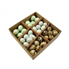 Jajca prepeličja, zelena, 3 cm, 72 kosov