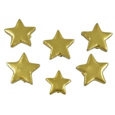 Zvezde stiro, zlate, 4 + 5 cm, 72 kosov