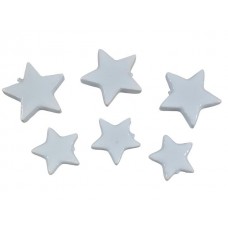 Zvezde stiro, bele, 4 + 5 cm, 72 kosov
