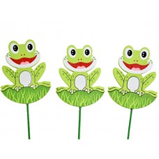 Žabe iz lesa na p., zelene,   5,5x6,5 cm, 12 kosov
