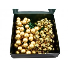 St kroglice na ž., zlate kombi, 20 mm, 144 kosov
