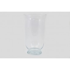 Steklena vaza VL, prozorna, d 14,3 v 25 cm