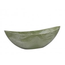 Skleda - podolgovata iz plastike, zelena, 39x12x13 cm