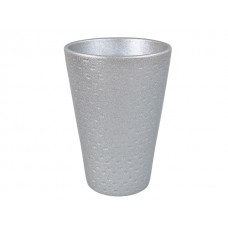 Vaza HT LAGER, srebrna, fi 13,5 V 19 cm