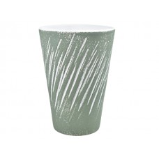 Vaza HT KOSI,  zelena, fi 13,5 x V 19 cm